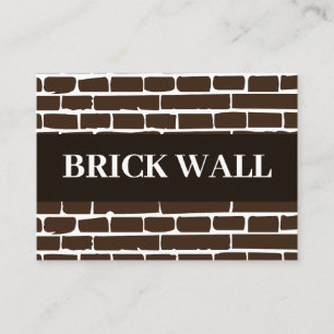 Tarjeta De Visita Brick Wall Brick