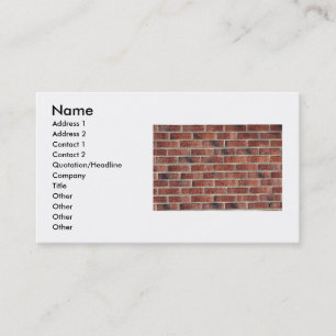 Tarjeta De Visita Brick Wall Business Card
