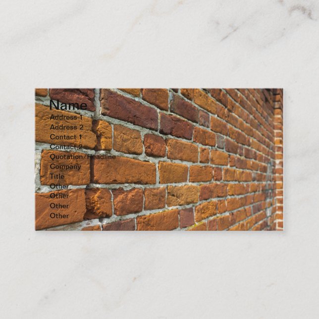 Tarjeta De Visita Brickwall (Anverso)