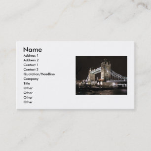 Tarjeta De Visita Bridge Business Card