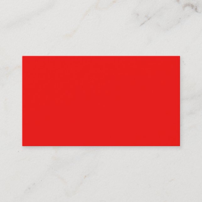 Tarjeta De Visita Bright Neon Red Business Card (Anverso)