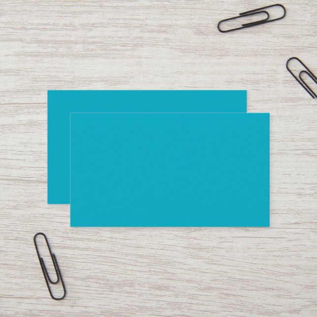 Tarjeta De Visita Bright Rich Sky Blue Business Cards (Anverso/Reverso In Situ)