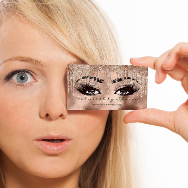 Tarjeta De Visita Brillante brillante con maquillaje Purpurina de la (Subido por el creador)