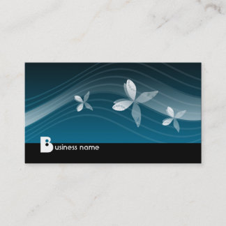 Tarjeta de visita brillante de las mariposas