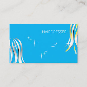 Tarjeta De Visita Brillante grises y amarillos estilo de pelo politi