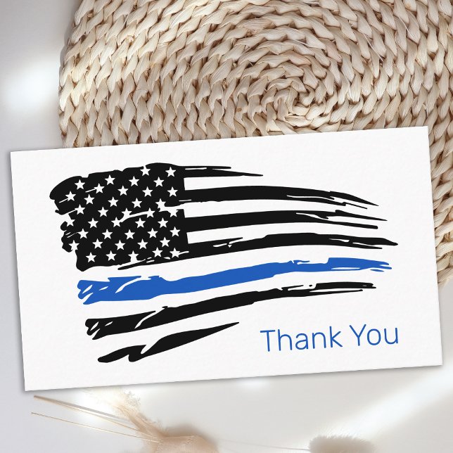 Tarjeta De Visita Brillante Oficial de Policía de Bandera Azul (Subido por el creador)