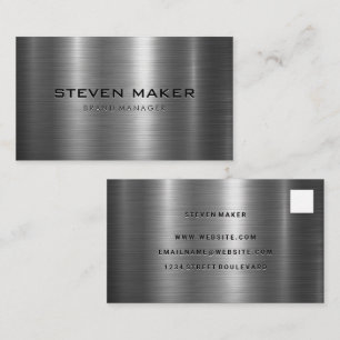Tarjeta De Visita Brillo metalizado   Caja blanca