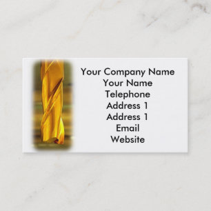 Tarjeta De Visita Broca coloreada oro
