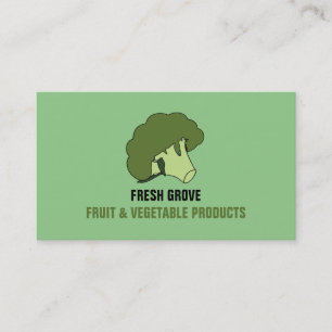 Tarjeta De Visita Broccoli verde, Greengrocers