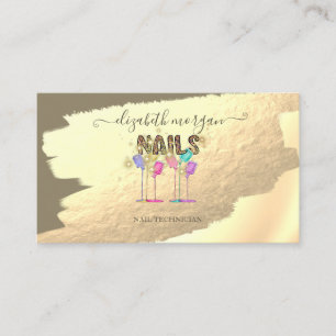 Tarjeta De Visita Broche de broche de Relieve metalizado dorado Spar