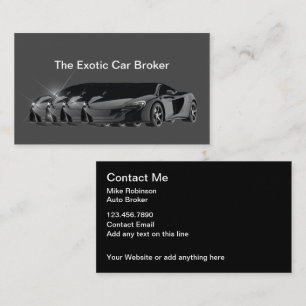 Tarjeta De Visita Broker automático exótico y brillante