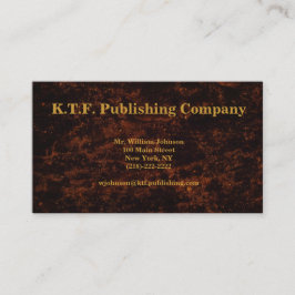 Tarjeta De Visita Bronce profesional