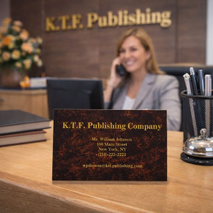 Tarjeta De Visita Bronce profesional