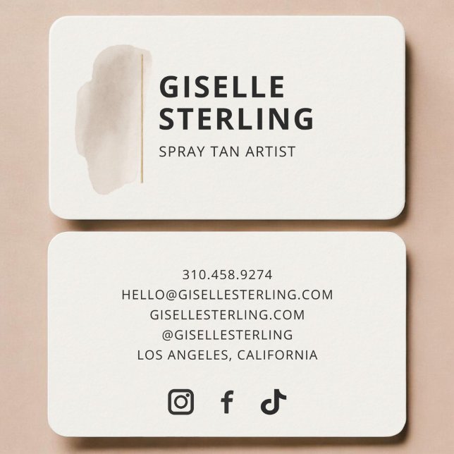 Tarjeta De Visita Bronceado en spray (Subido por el creador)