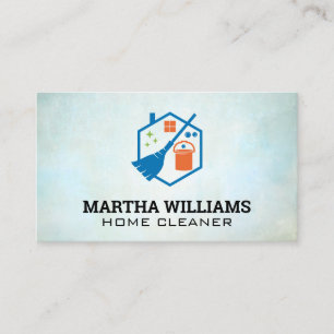 Tarjeta De Visita Broom Bucket   Herramientas de limpieza