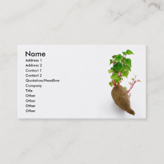 Tarjeta De Visita Brotes de la planta de patata dulce