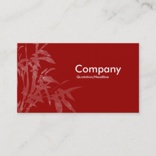 Tarjeta De Visita Brotes de Plantas - Marrón (Dos Tones)