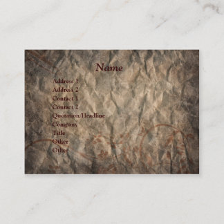 Tarjeta de visita Brown Grunge Western Horse