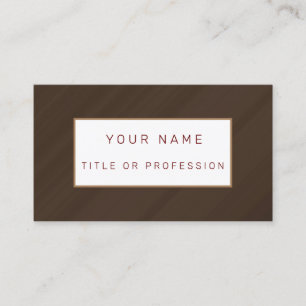 Tarjeta de visita Brown Luxury