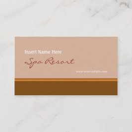 Tarjeta De Visita Brown retro