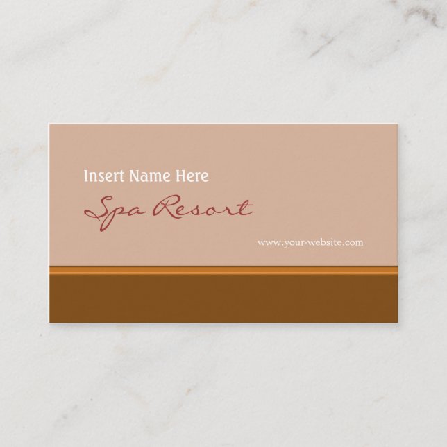 Tarjeta De Visita Brown retro (Anverso)