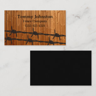 Tarjeta De Visita Brown Wood Fence Company