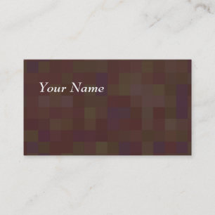 Tarjeta De Visita Brown y modelo abstracto del verde