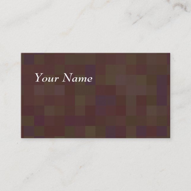 Tarjeta De Visita Brown y modelo abstracto del verde (Anverso)