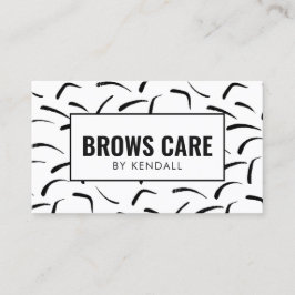 Tarjeta De Visita Brows Aftercare Patrón permanente de cejas oculare