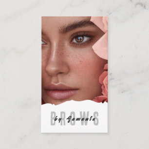 Tarjeta De Visita Brows Aftercare PMU Microblading Henna Salon Busin