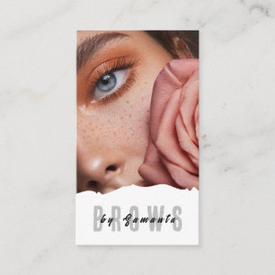 Tarjeta De Visita Brows Aftercare PMU Microblading Henna Salon Busin