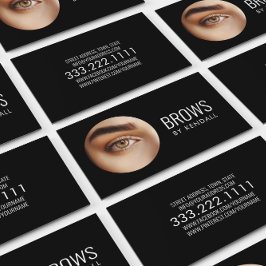 Tarjeta De Visita Brows Aftercare Punto Minimalista permanente de la