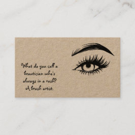Tarjeta De Visita Brows divertidos y latigazos Kraft