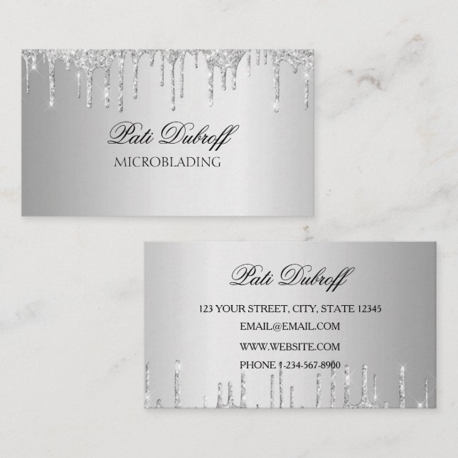 Tarjeta De Visita Brows Eyebrow Salon Microbling (Anverso / Reverso)