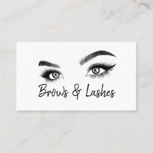 Tarjeta De Visita Brows & Lashes Microblandos, Extensiones Eyelash