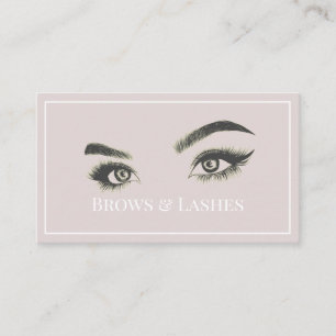 Tarjeta De Visita Brows & Lashes Microblandos, Extensiones Eyelash