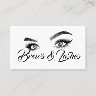 Tarjeta De Visita Brows & Lashes Microblandos, Extensiones Eyelash