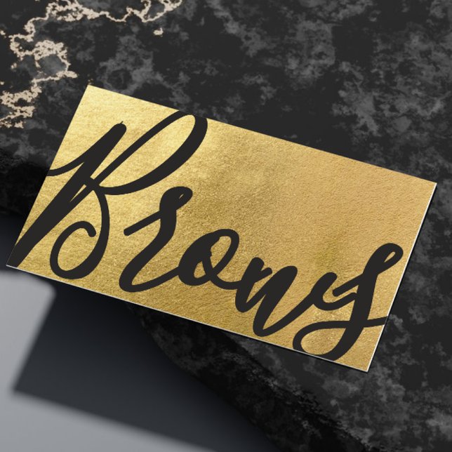 Tarjeta De Visita Brows Microblandos Salón De Belleza Dorado Brown M (Subido por el creador)