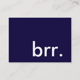 Tarjeta De Visita brr. ¡es un fiesta de invierno!