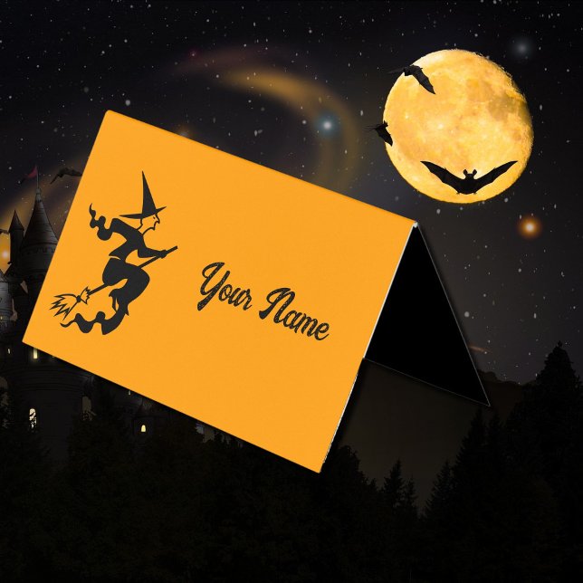 Tarjeta De Visita bruja temible voladora (Subido por el creador)