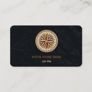 Tarjeta De Visita Brújula náutica elegante