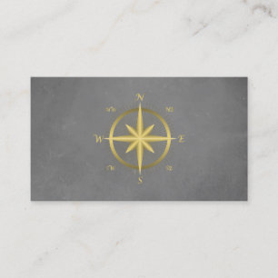 Tarjeta De Visita Brújula náutica elegante