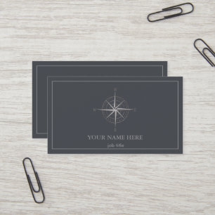 Tarjeta De Visita Brújula náutica elegante