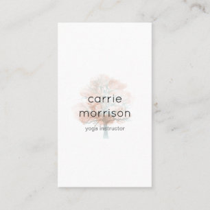 tarjeta de visita brumosa del árbol