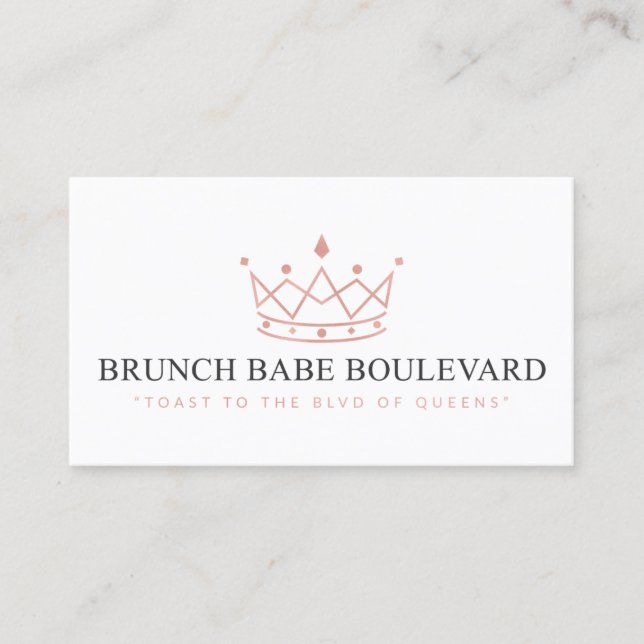 Tarjeta De Visita Brunch Babe Boulevard - Kiarra (Anverso)