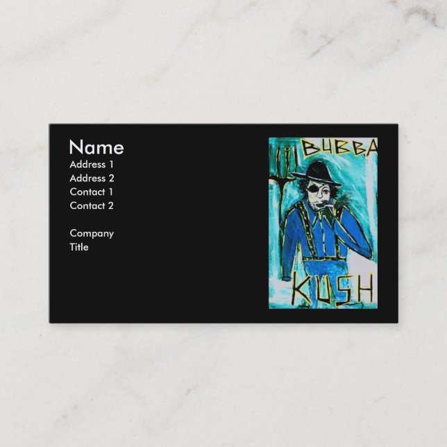 TARJETA DE VISITA BUBBA KUSH (Anverso)