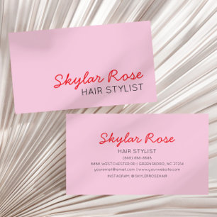 Tarjeta De Visita Bubblegum Red Girly Cute