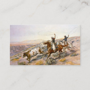 Tarjeta De Visita Buccaroos 1902 Charles Marion Russell