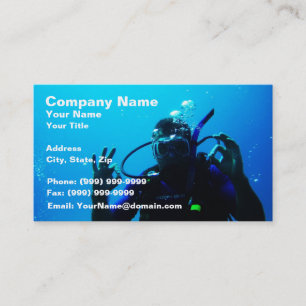 Tarjeta De Visita Buceador atrevido