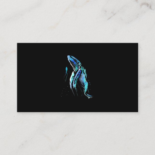 Tarjeta De Visita Buceador Buceo Bumpback Buceo Regalo (Anverso)